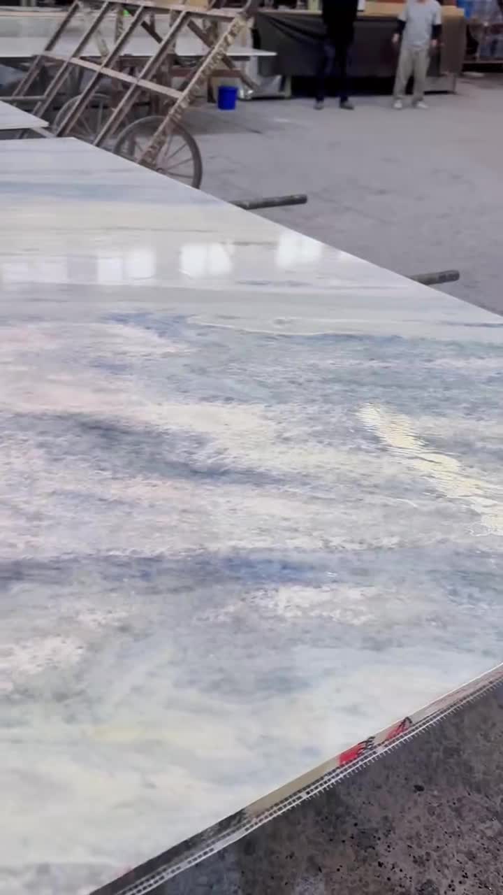 Brazil Royal Blue Marble Slabs Sky Blue Marble