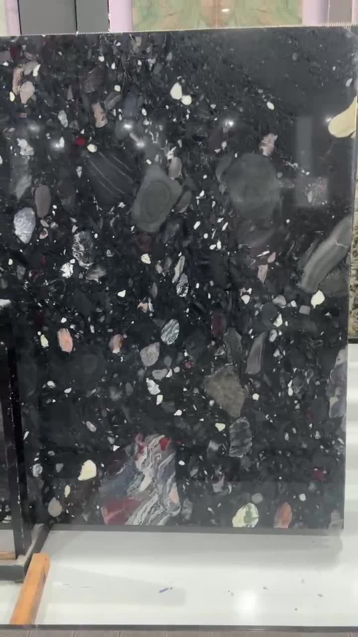 Marinace Black Granite Slabs