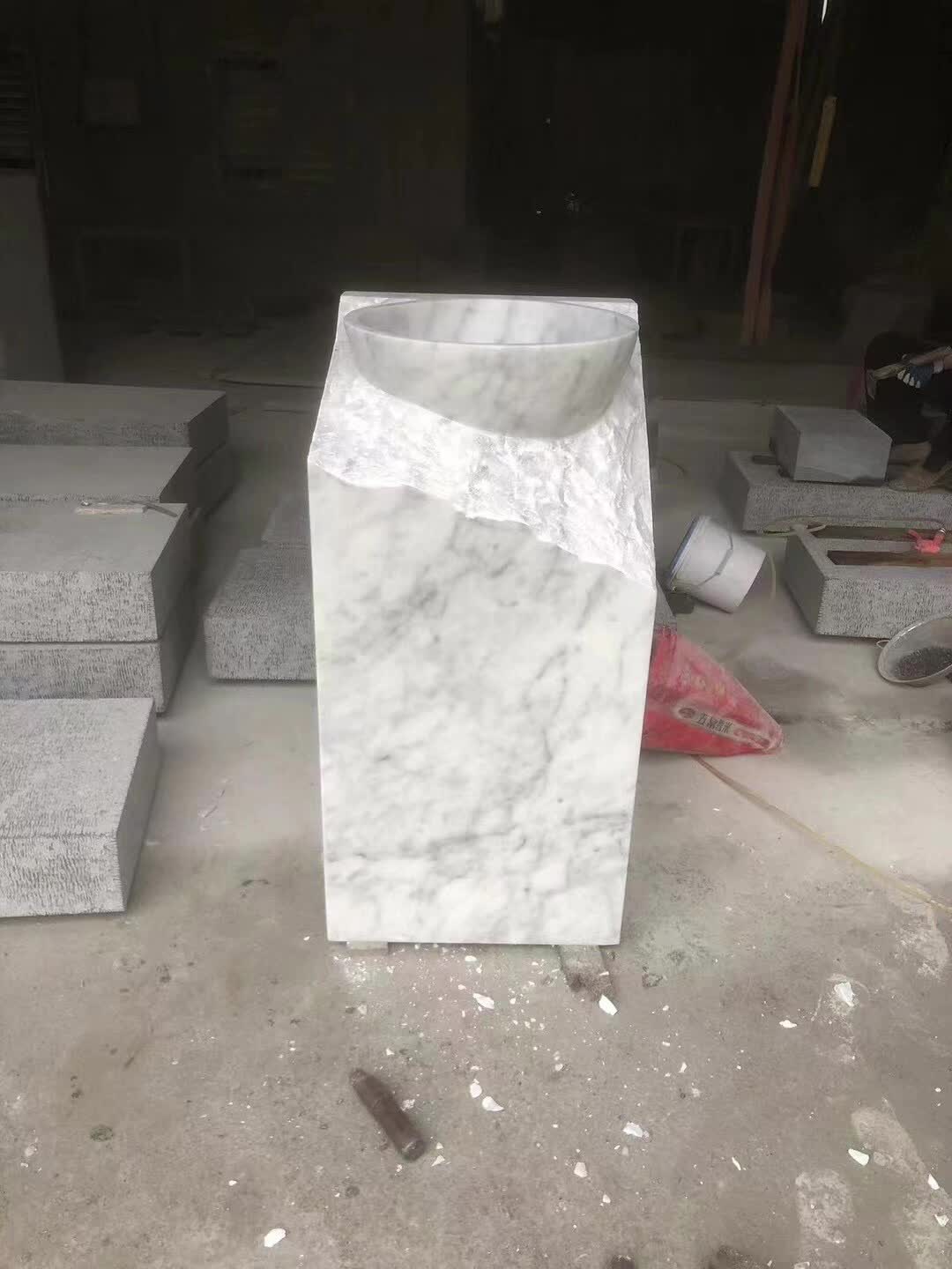 Natural Marble Pedestal Wash Basins