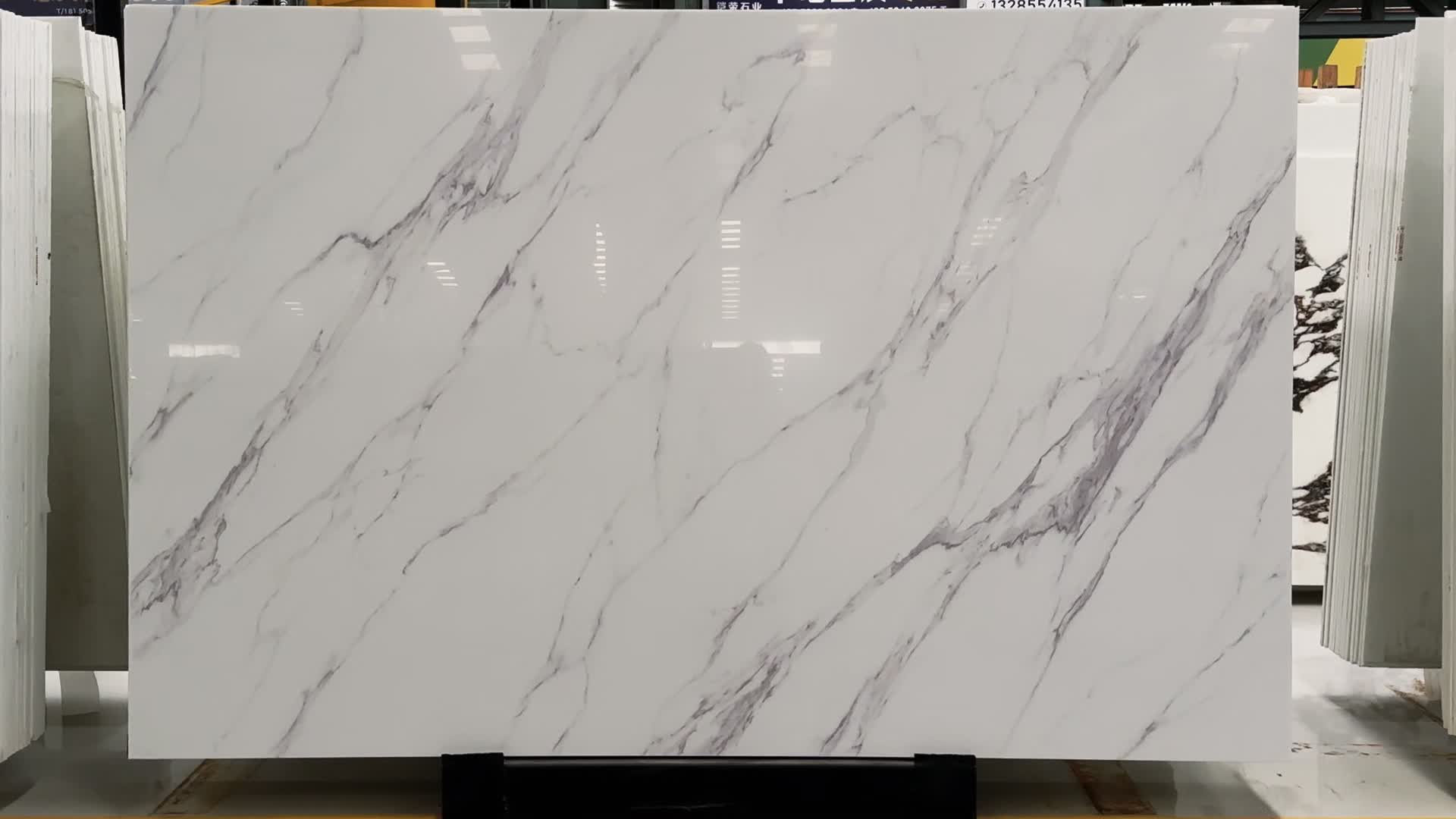 Ariston White Nano Crystallized Glass Slabs