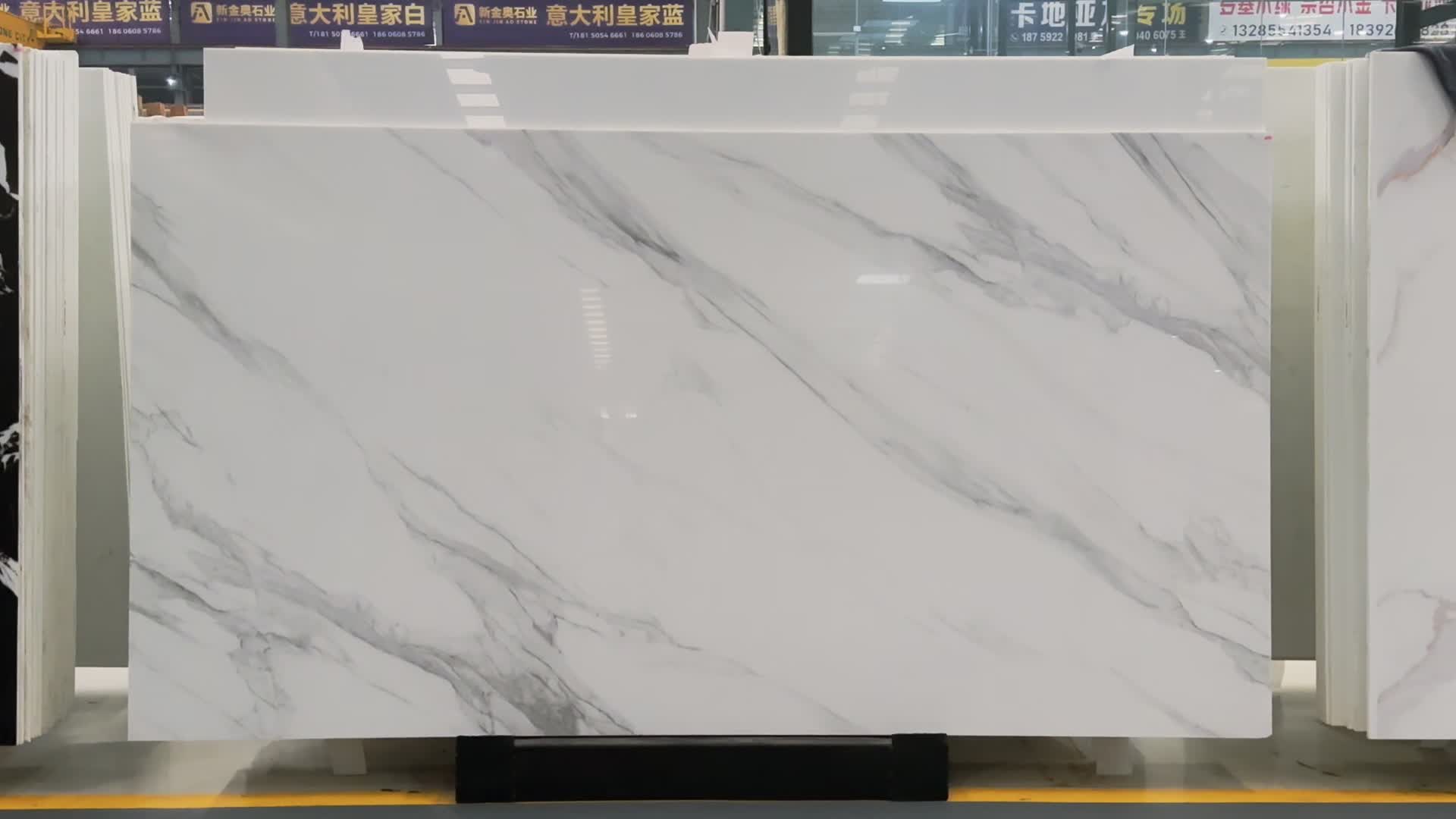 Calacatta Crystallized Nano Stone Slabs
