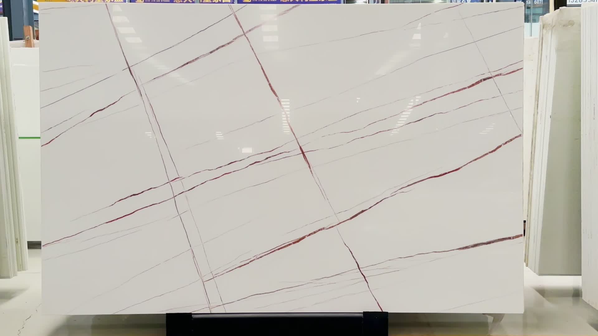 Lauren White Nano Crystallized Glass Stone Slabs