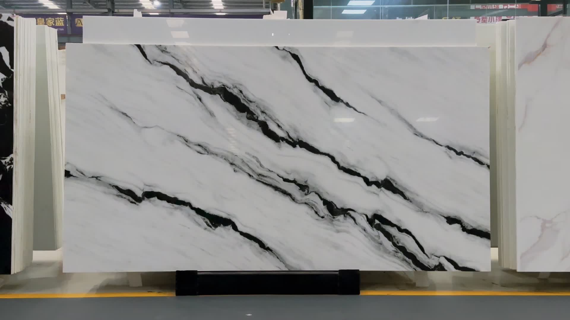 Panda White Nano Stone Slabs