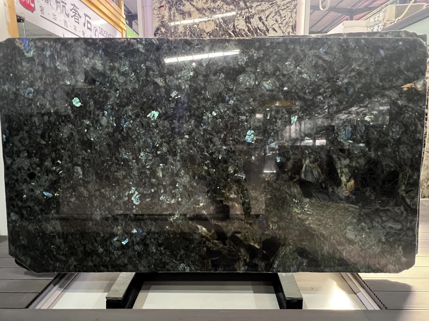 High Quality Blue Emerald Granite Polished Slabs