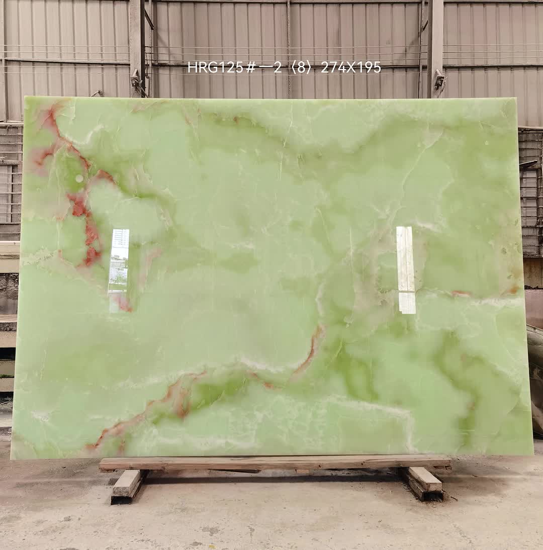 Light Green Onyx Slabs