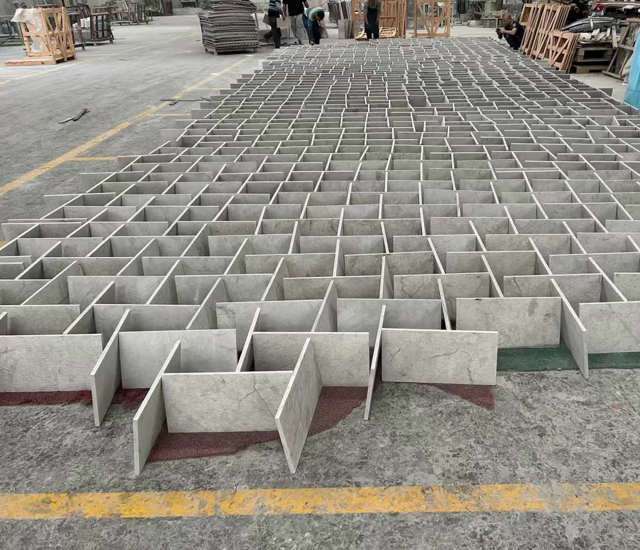 Plain Grey Imperial Marble Floor Tiles