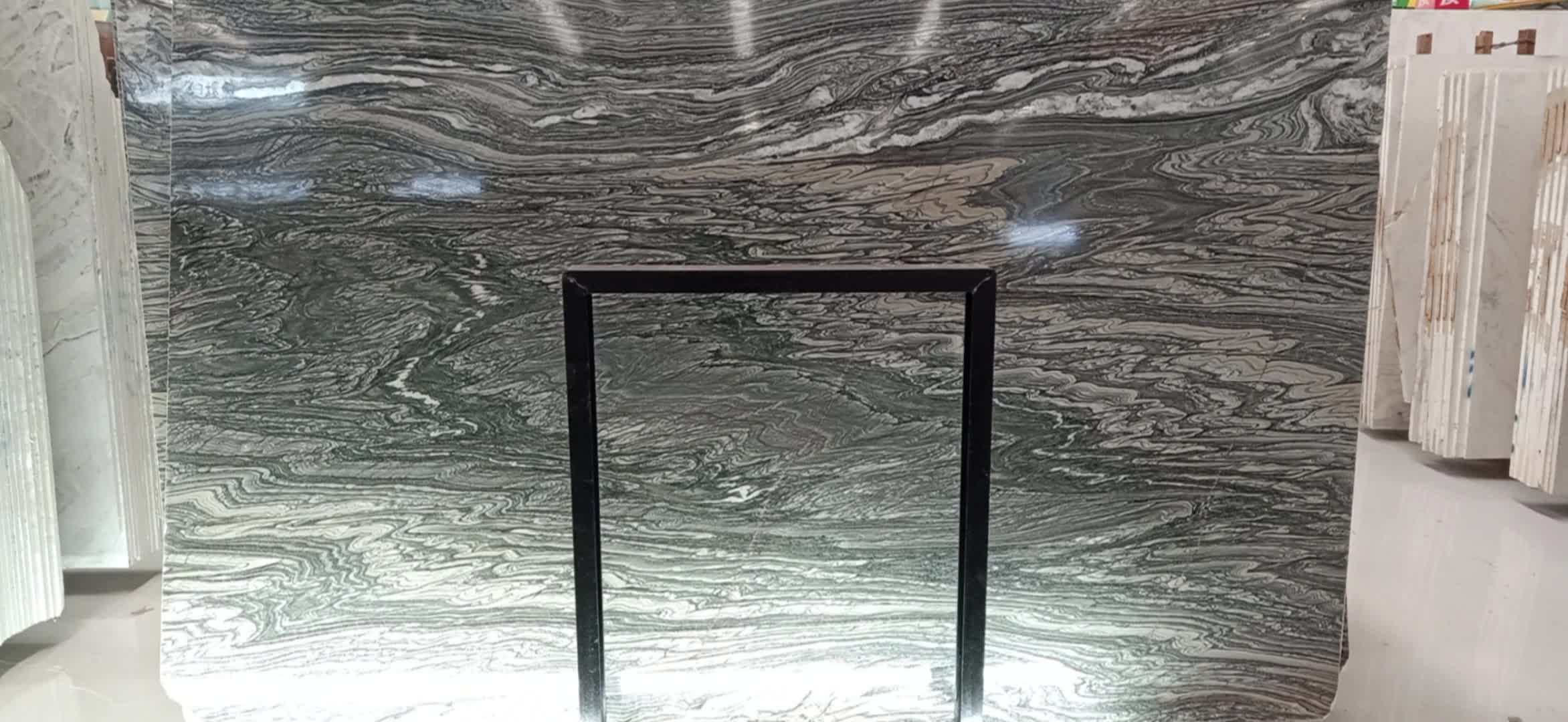 Water Cloud Leopard Skin Flower Marble Slabs