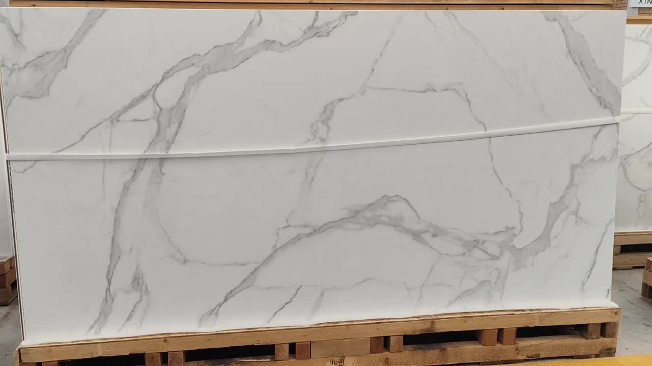 Calacatta White Sintered Stone Slabs