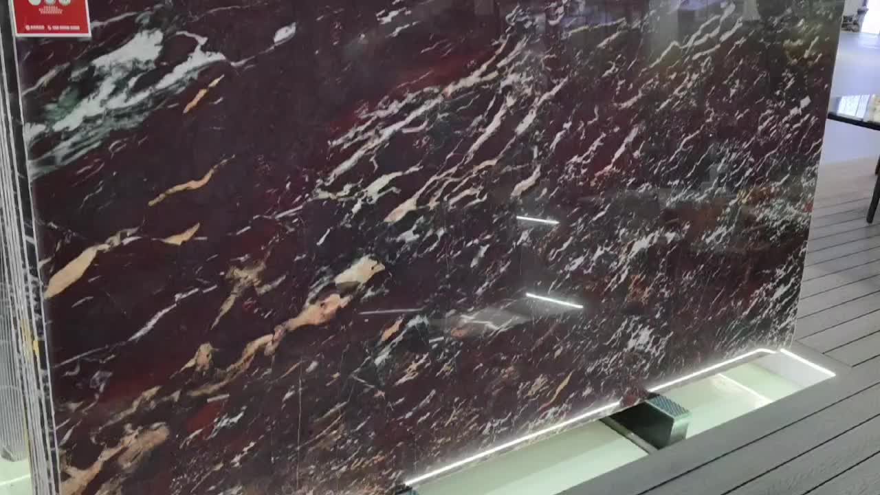 Red Jasper Quartzite Slabs 20Mm Thick Polished Surface