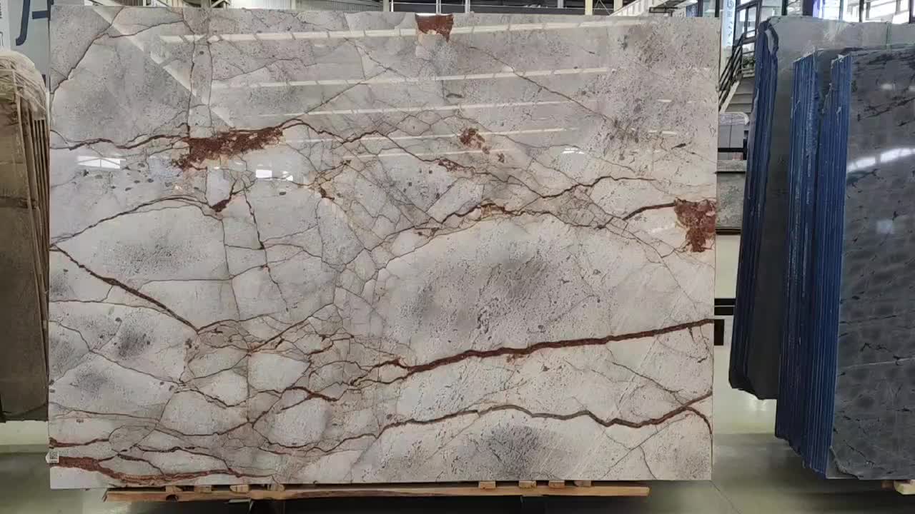 Silver Roots Marble Slabs For Kitchen Countertops