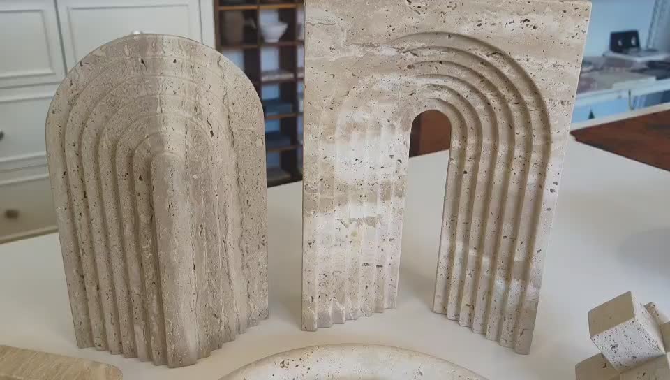 Plain Travertine Coasters Home Decor Products