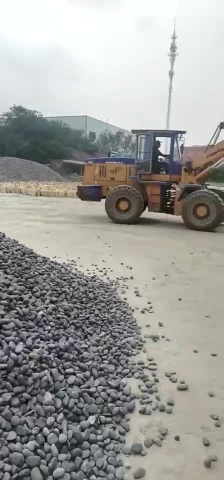 China Black Polished Walkway Pebble Stone