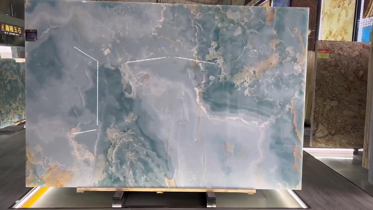 Blue Onyx Slabs Antofagasta Azul Onyx Blue Marble Slab