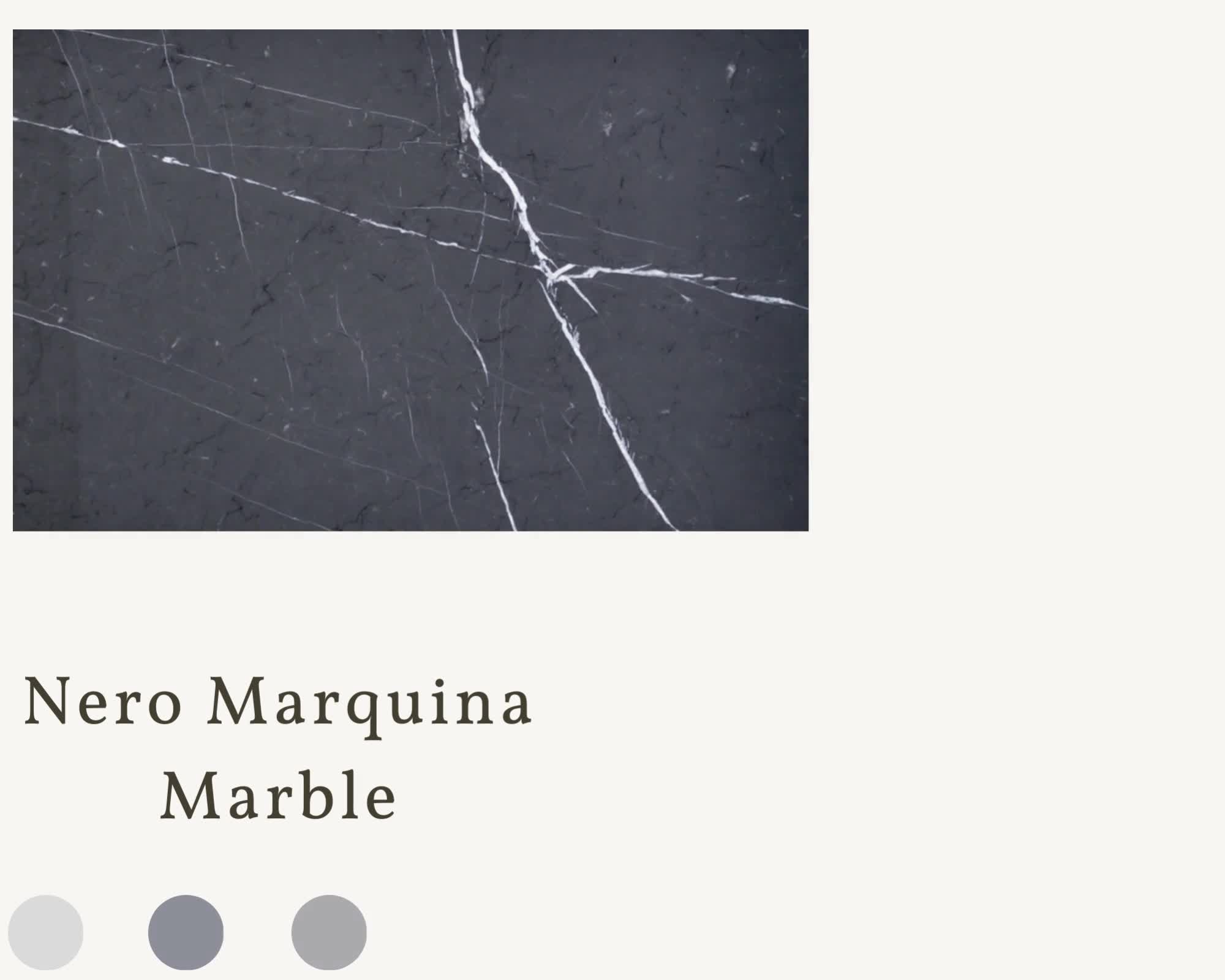 Turkish Nero Marquina Marble Custom Hotel Furniture