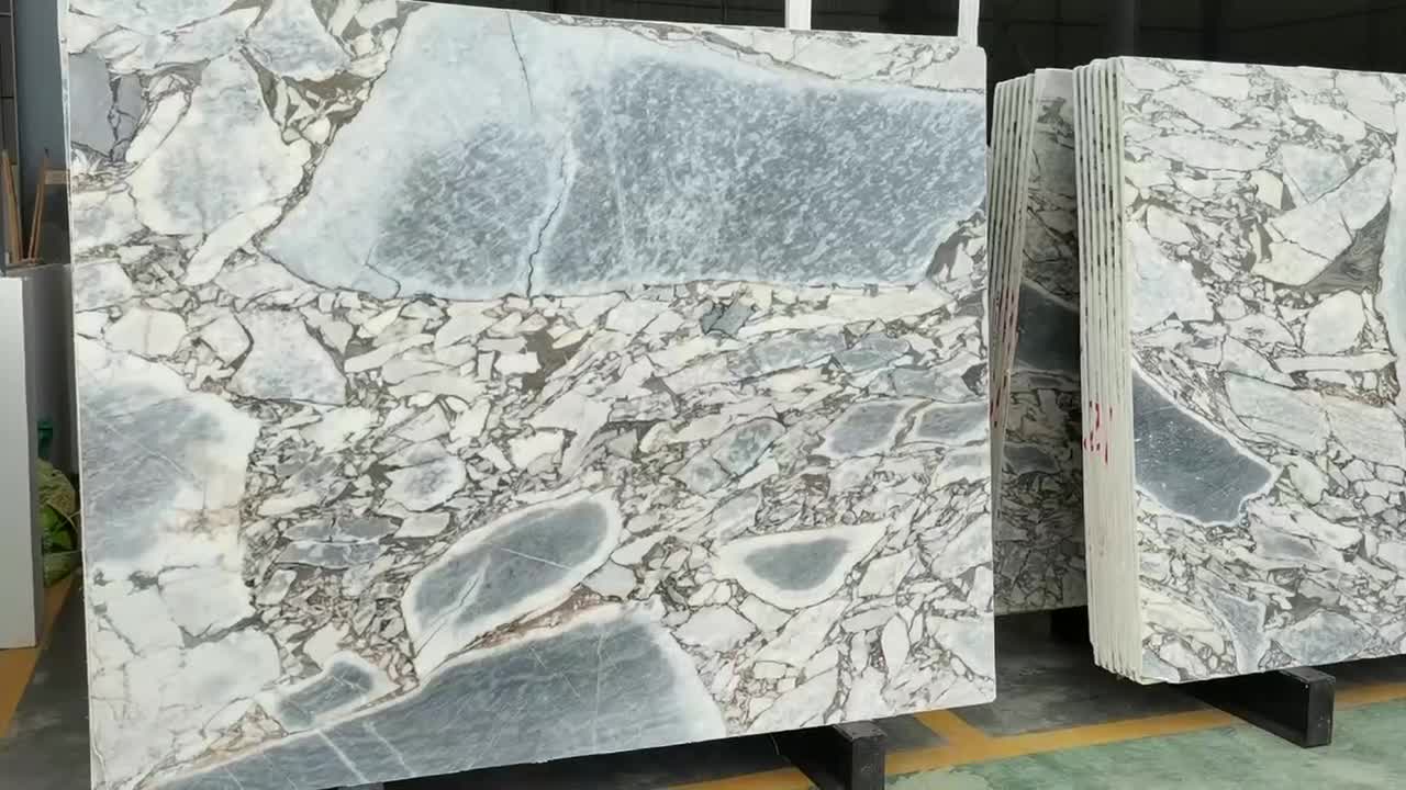 China Elephant White Marble Polished Slabs For Kitchen