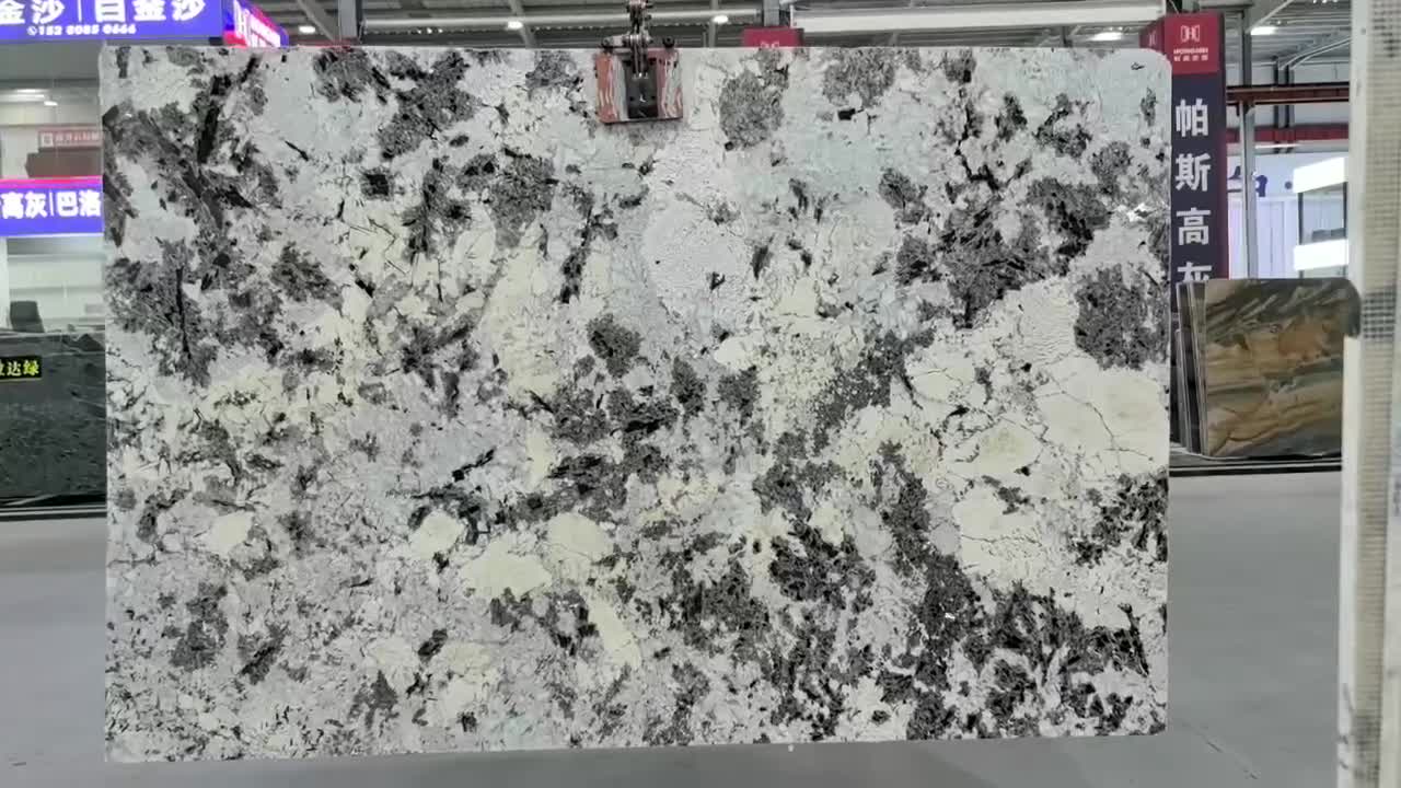 Snow Mountain Orchid  Snow Mountain Silver Fox Granite Slabs