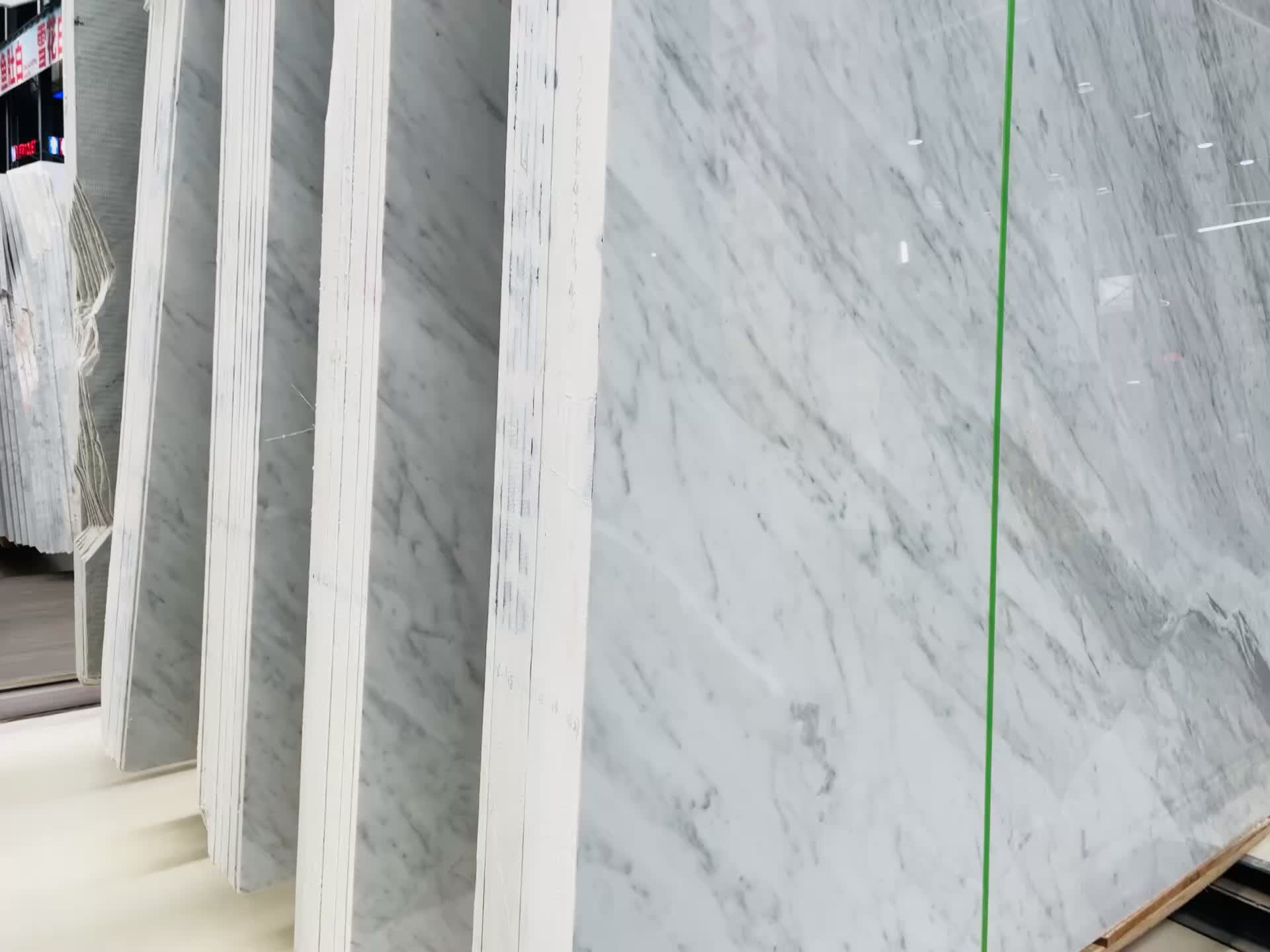 Italian  Carrara White Marble Slabs