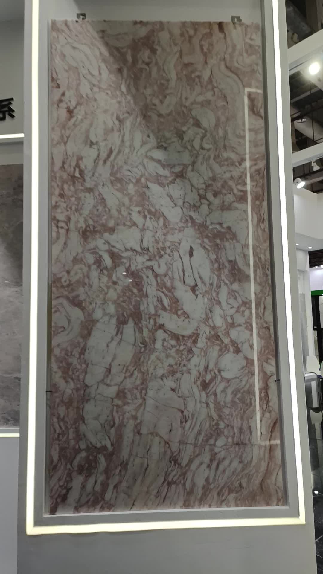Red Cream Marble Slabs