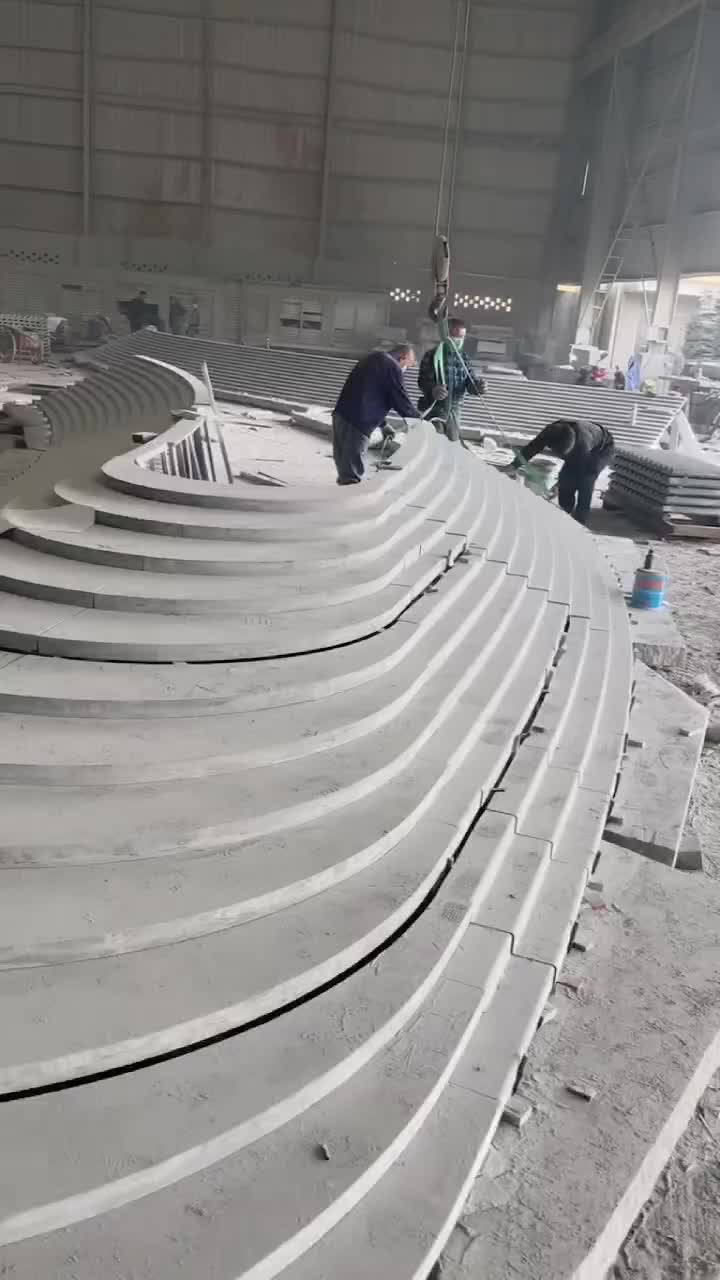 Angola Black Granite Polished Mall Water Features