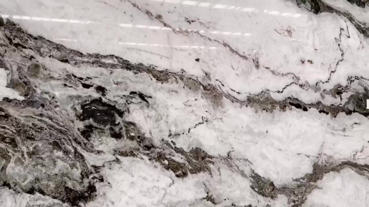 China Panda White Polished 2Cm Marble Slabs, Exterior Wall