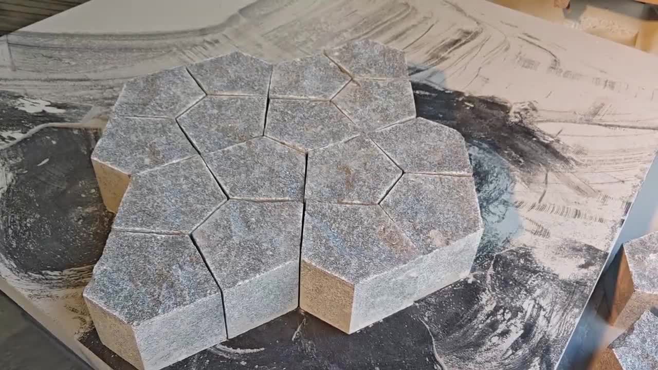 Sesame Grey Granite Natural Surface Garden Stepping Stone