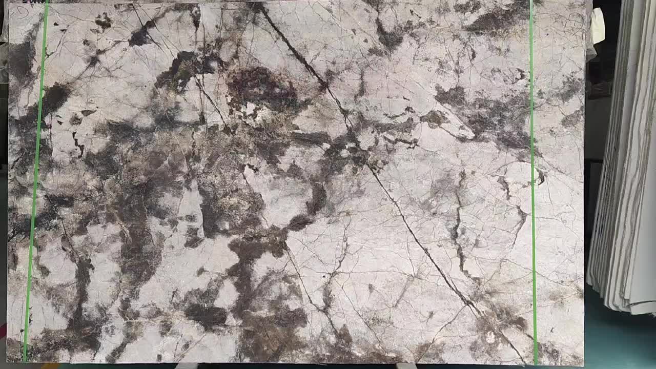 Invisible Grey Marble Slabs 20Mm Thick Polished Surafce