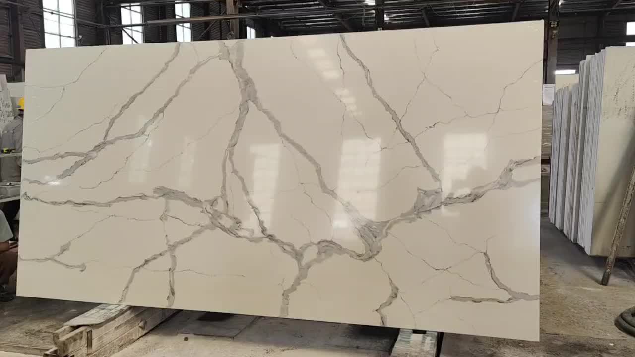 Quartz Slab Artificial Stone Slabs Hot Sale Pattern 7702
