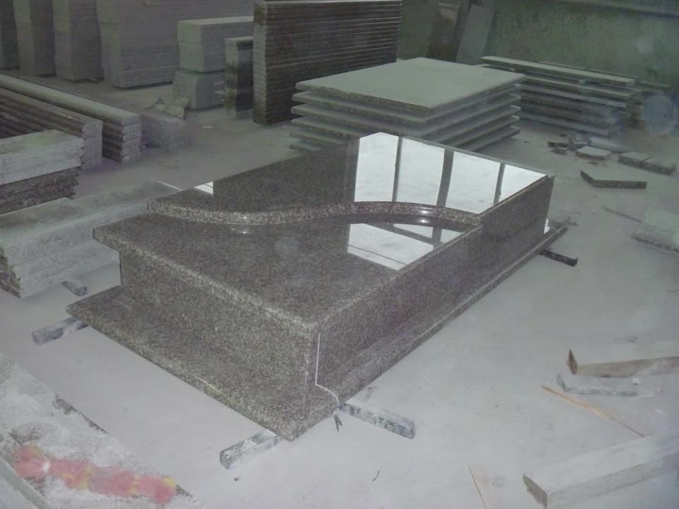 China Red G664 Polish Misty Brown Granite   Monuments