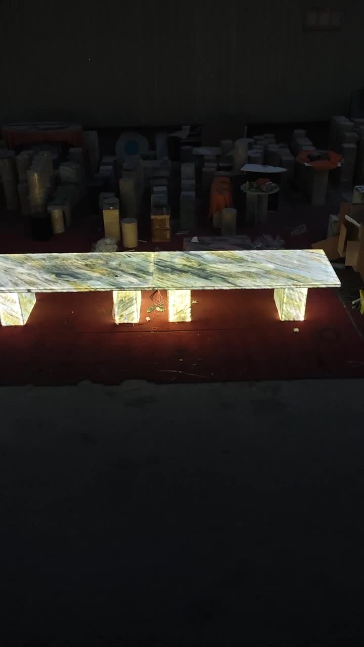 Blue Iceberg Marble Table