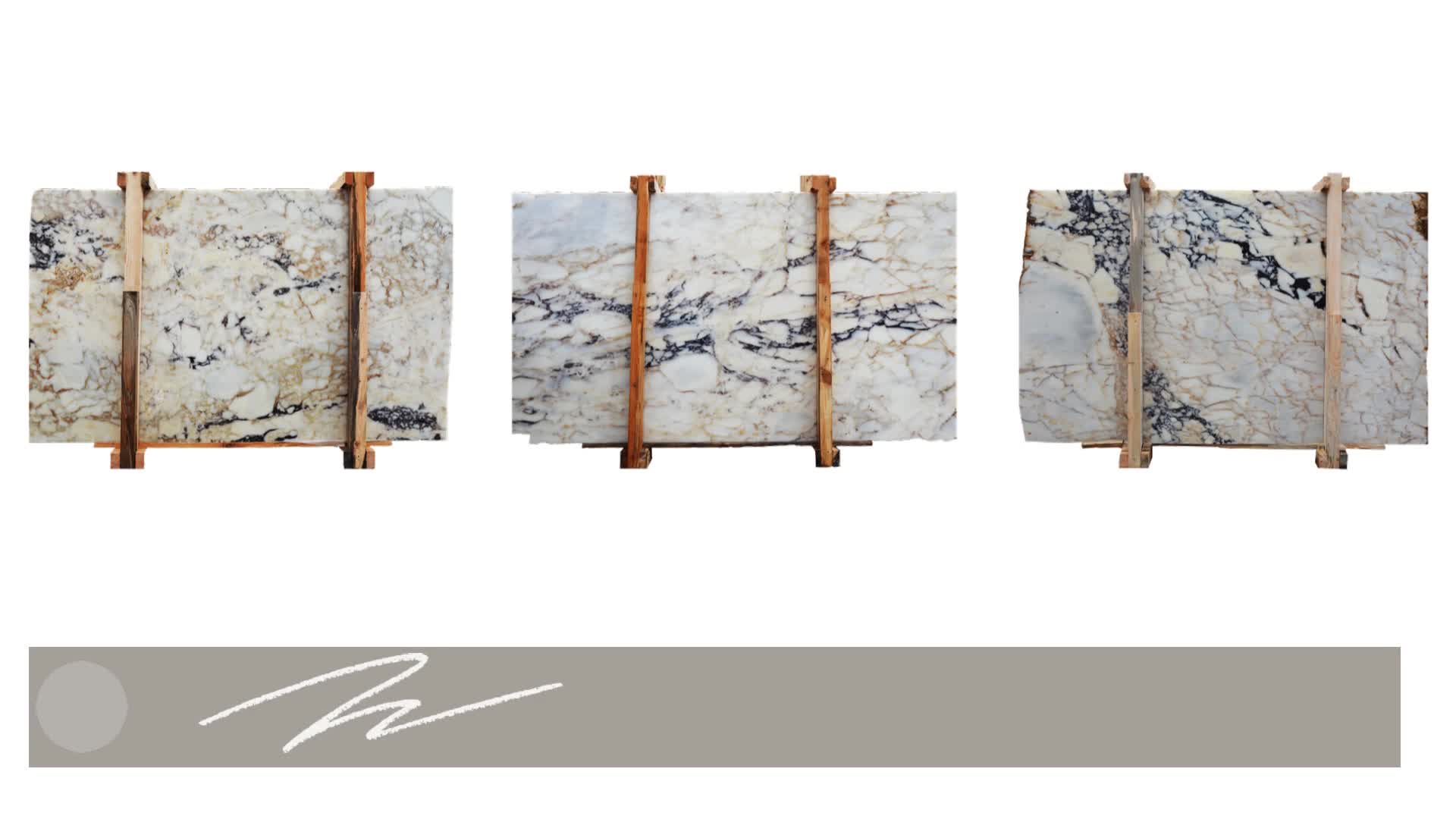 Afyon Violet Marble Cube Table