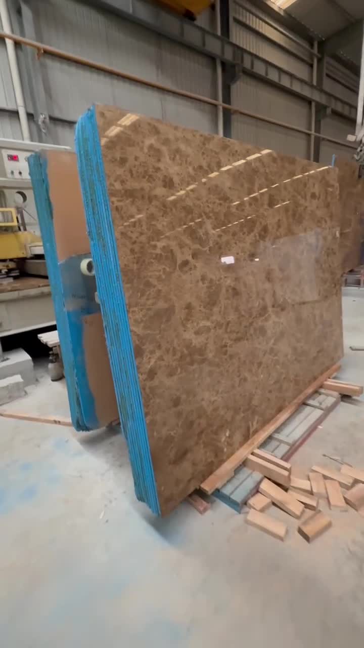 Crystal Emprador Marble Slabs Light Emprador  Brown Stone