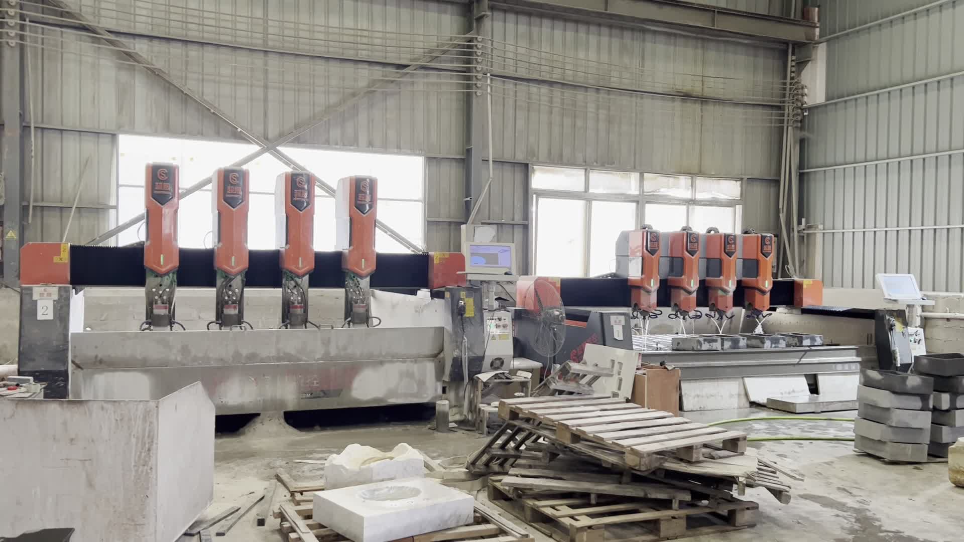 Classic Four Head CNC Stone Engraving Machine