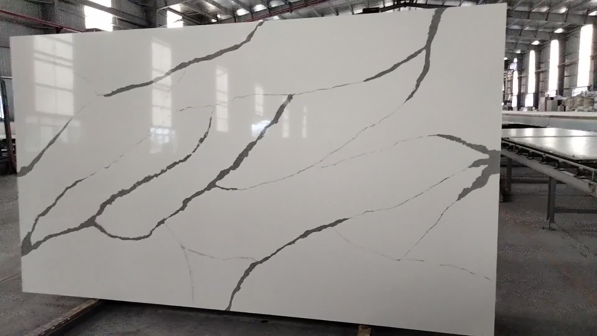 LQ-821 Hot Selling Calacatta  Quartz Made In Vietnam