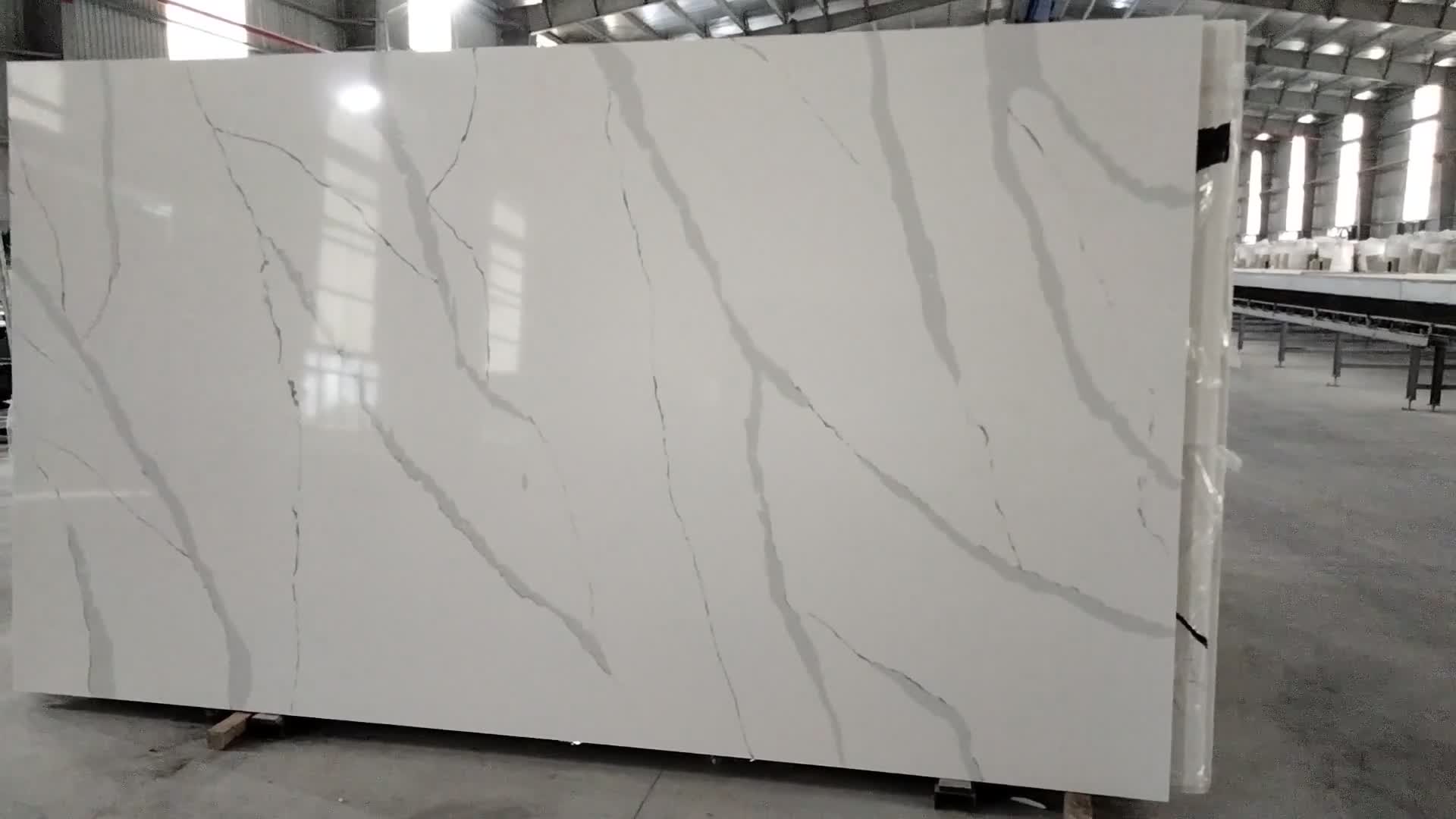 LQ-822 Best Price Calacatta  Quartz Lux Vietnam
