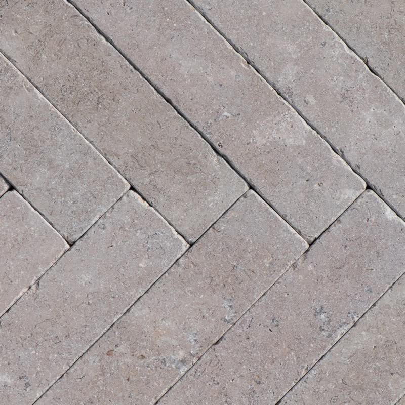 Sinai Pearl Limestone Brushed Tiles