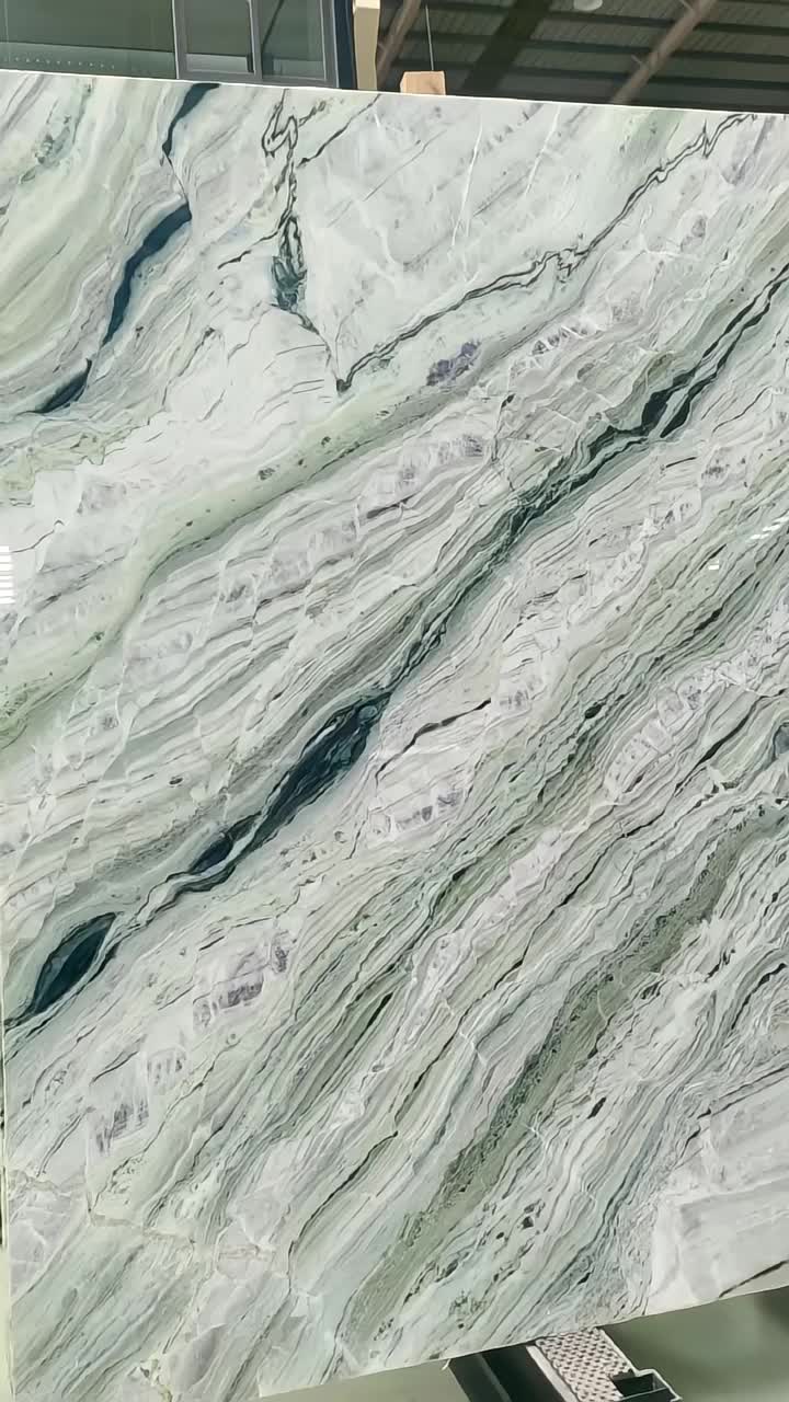 China Dedalus Green Marble Slab Tiles For Countertops