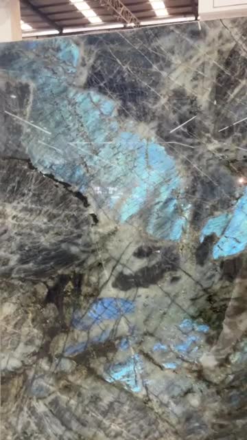 Labradorite Blue Marble Slab Tiles For Background Wall