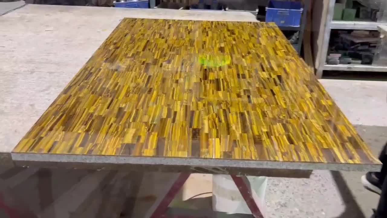 Tiger Eye Semiprecious Stone Slabs