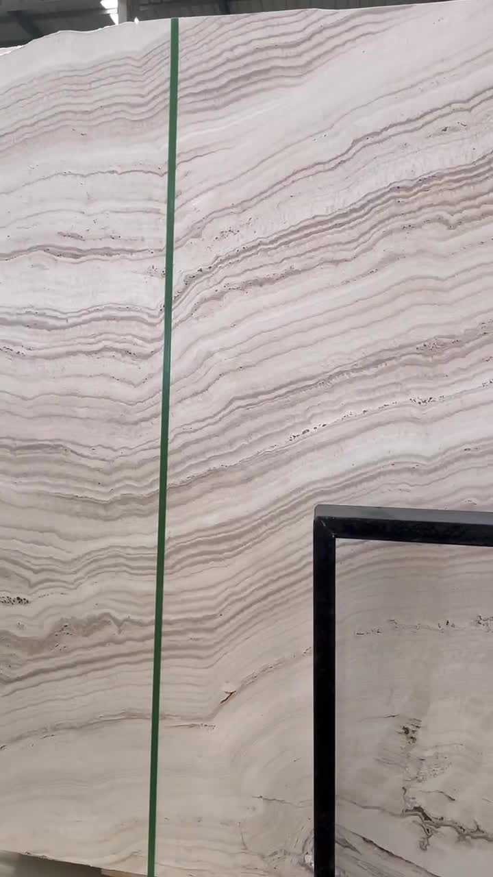 Super White Travertine Slabs For Wall And Flooring