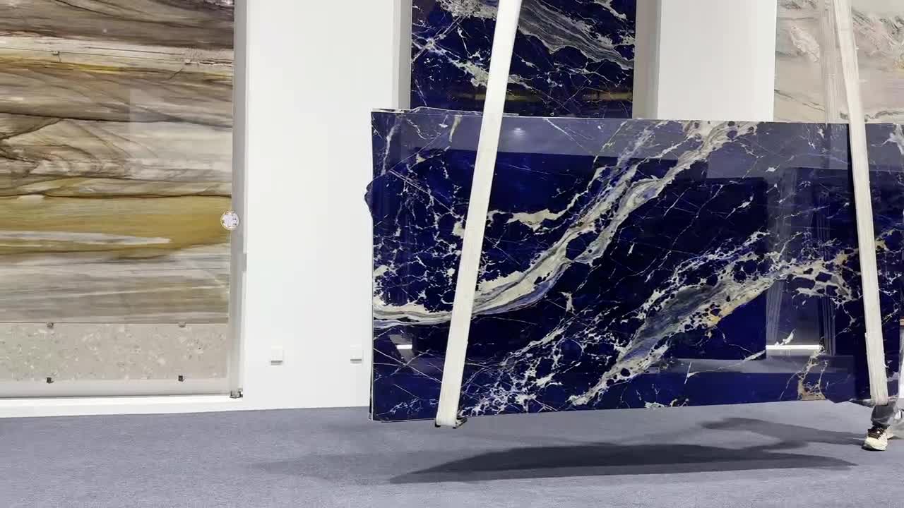 Azul Namibia Sodalite Blue Stone Slab Tiles
