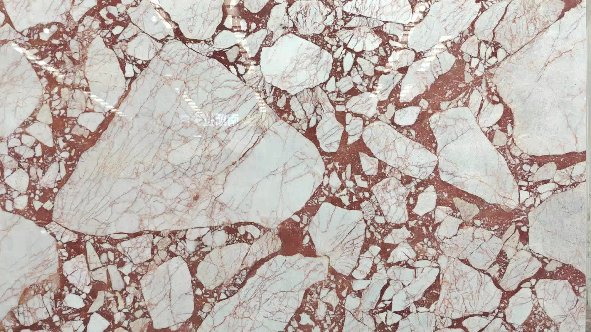 Calacatta Burgundy Marble Slabs For Hotel Villa Decoration