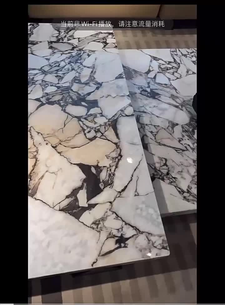 Calacatta Viola Marble Square Coffee Table For Home