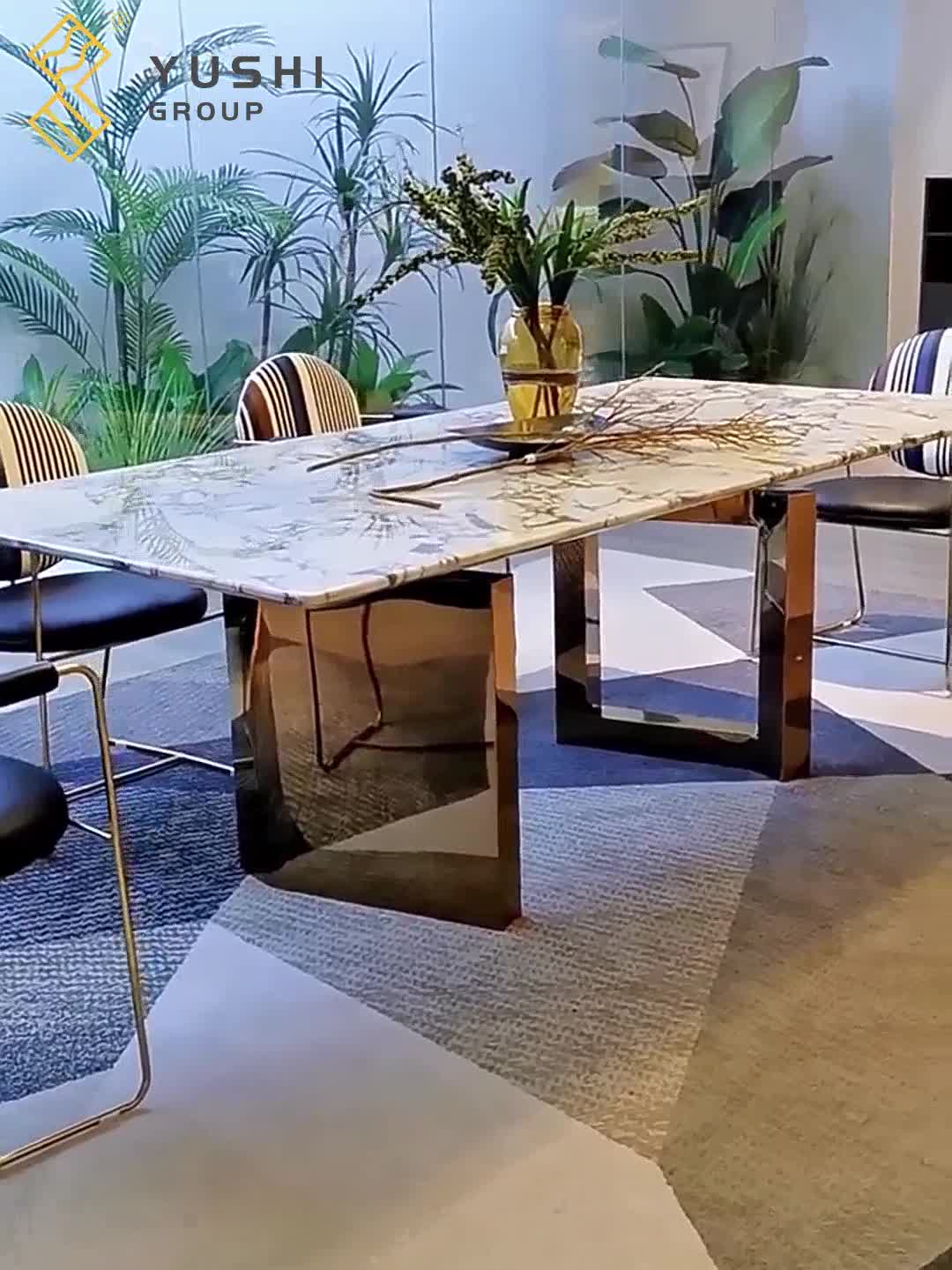 Oreo Grey Marble Dining Table Top