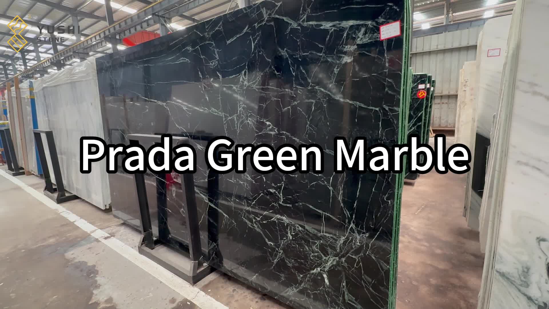 Prada Green Marble Slabs For Home Wall Floor Decoration