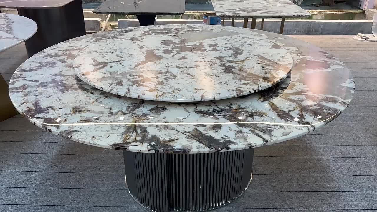 Splendor White Granite Dining Table