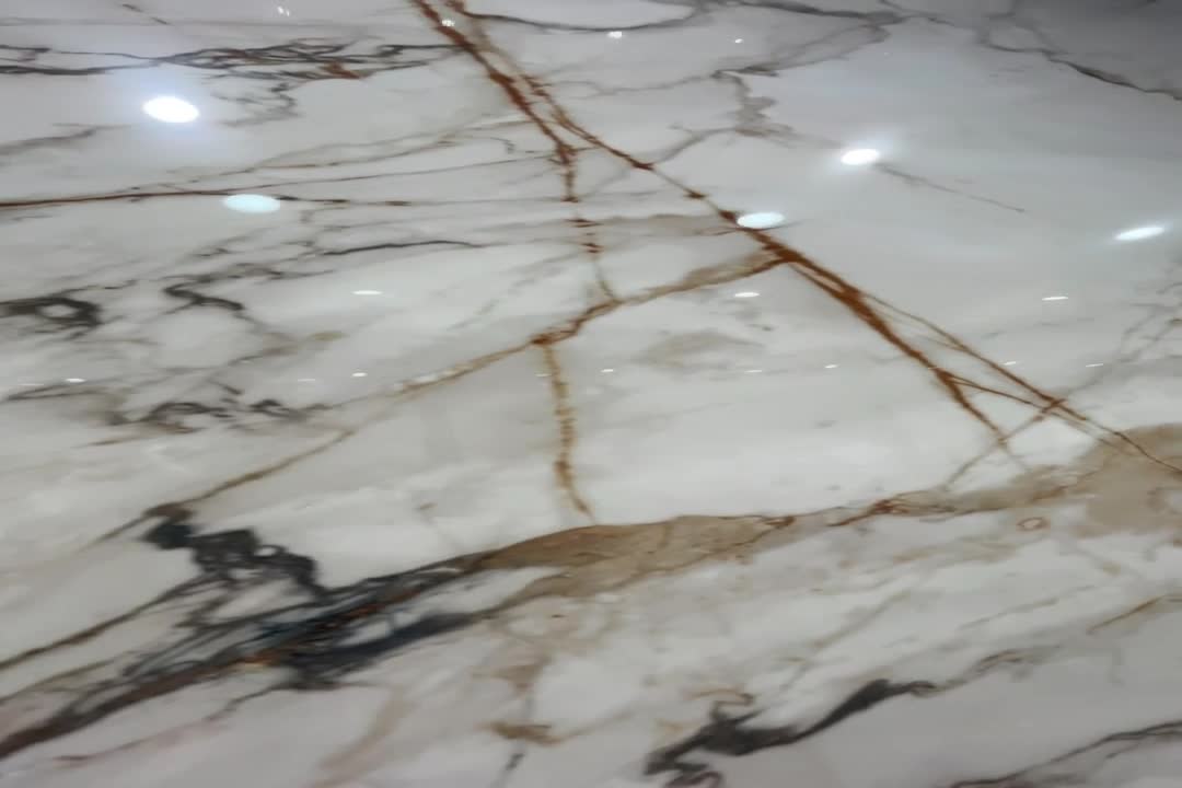Arabescato Gold Polished 12Mm Sintered Stone Tiles