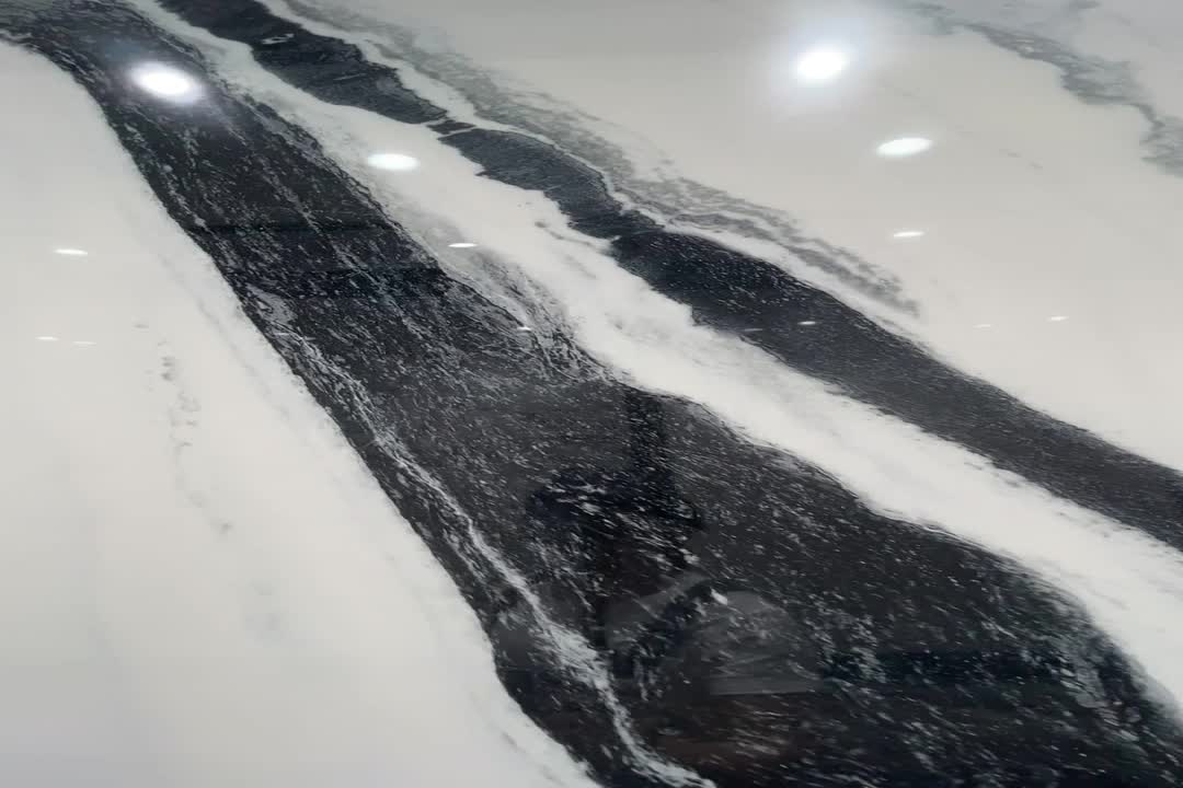 China Panda White Polished 12Mm Sintered Stone Slabs