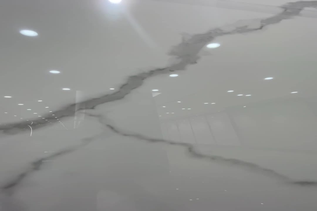 China SNOW WHITE Polished 12Mm Porcelain Slabs