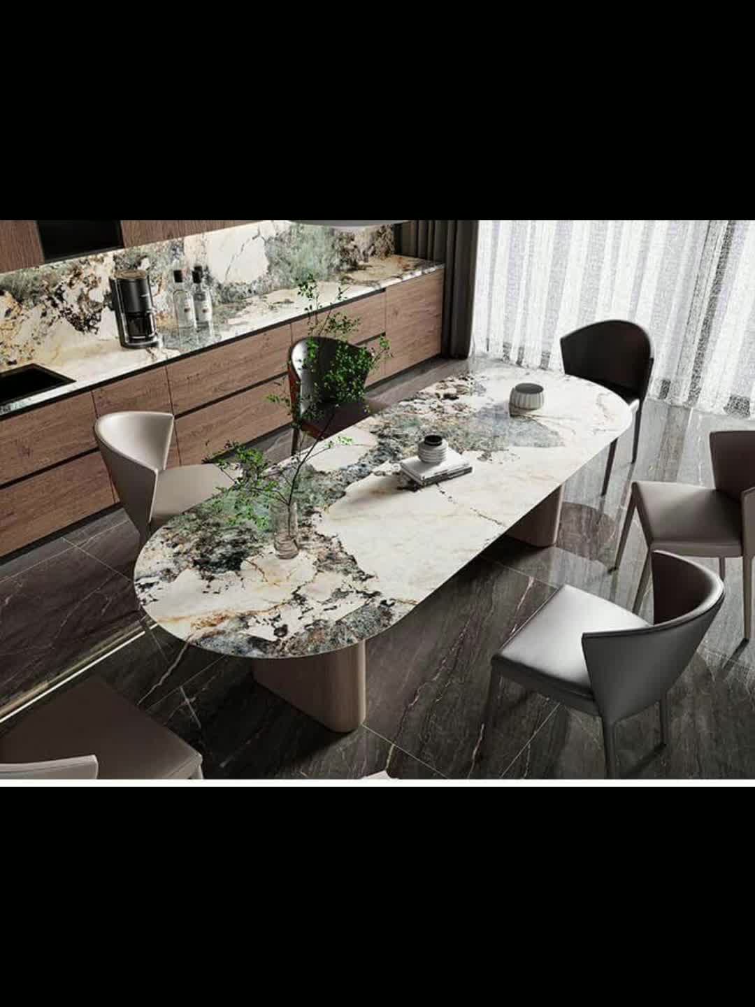 Chinese Patagonia Green Polished 12Mm Sintered Stone Tiles