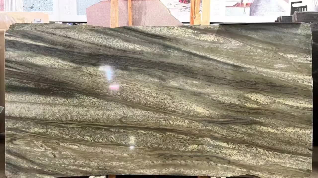 China Amazon Green Marble Slabs Polished Green Marble Tile